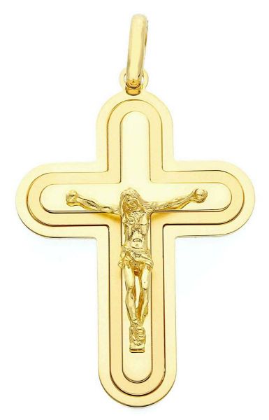 Immagine di Crocifisso Croce tripla gr 10,8 oro giallo 18k