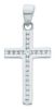Picture of White gold 18k woman Cross Necklace gr 1,15, zircons