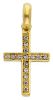 Imagen de Collar Cruz 15 zircones gr 1,05 oro amarillo 18k para mujer