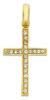Immagine di Pendente Croce donna 21 zirconi gr 1,2 oro giallo 18k