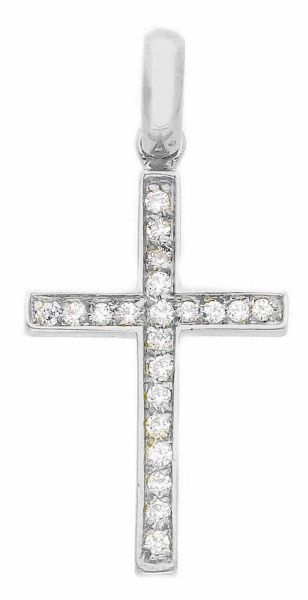 Picture of Diamond Cross gr 1,15 white gold 18k Made in Italy