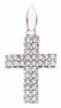 Picture of Diamond woman Cross Necklace gr 1,1 white gold 18k