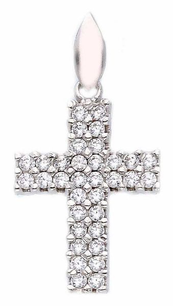 Picture of Diamond woman Cross Necklace gr 1,1 white gold 18k