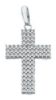 Picture of Cross Pendant gr 3 white gold 18k, cubic zirconia