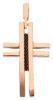 Picture of Cubic zirconia Cross with insert gr 2,7 solid rose gold 18k