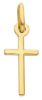 Picture of Mini small yellow solid gold 18k Cross Pendant gr 0,9