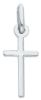 Picture of Mini small solid white gold 18k Cross Pendant gr 0,85