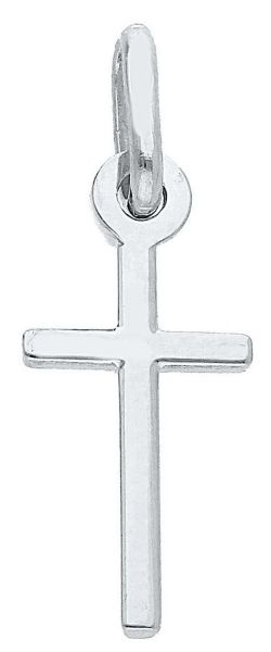 Picture of Mini small solid white gold 18k Cross Pendant gr 0,85