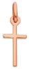 Picture of Mini small solid rose gold 18k Cross Pendant gr 0,85