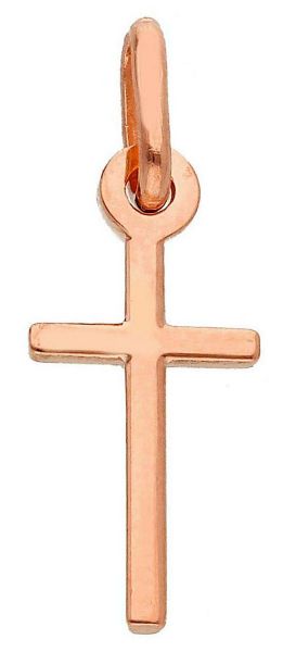 Picture of Mini small solid rose gold 18k Cross Pendant gr 0,85