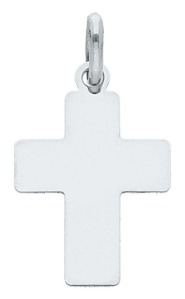 Picture of Catholic Cross Necklace for men gr 0,8 white gold 18k