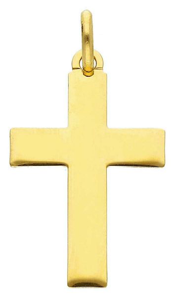 Imagen de Cruz recta simple gr 1 oro amarillo 18k
