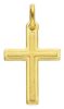 Imagen de Collar Cruz doble gr 1,1 oro amarillo 18k