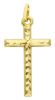 Picture of Yellow gold 18k decorated Cross Pendant gr 0,8