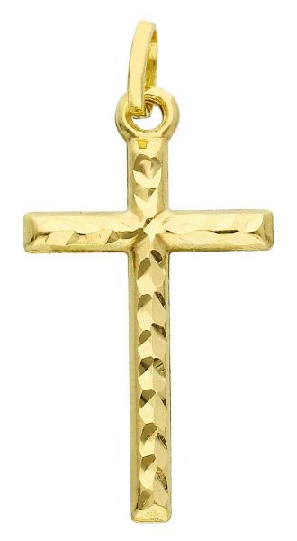 Picture of Yellow gold 18k decorated Cross Pendant gr 0,8