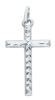 Picture of White gold 18k Cross Necklace gr 0,8