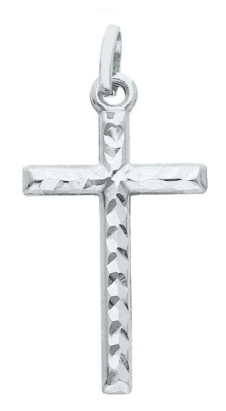 Picture of White gold 18k Cross Necklace gr 0,8