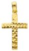Imagen de Cruz recta pequeña trabajada gr 1 oro amarillo 18k
