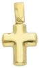 Imagen de Cruz lisa abombada gr 1 oro amarillo 18k