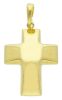 Picture of Yellow gold 18k convex Cross Pendant gr 2