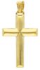 Imagen de Cruz recta abombada gr 1,6 oro amarillo 18k