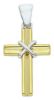 Picture of Cross with knot gr 1,45 yellow / white gold 18k