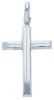 Picture of White gold 18k straight Cross Necklace gr 1,9