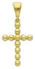 Picture of 11-spheres Italian Cross Necklace for women gr 1,2 yellow gold 18k