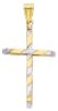 Picture of Decorated Cross gr 1,1 yellow / white gold 18k