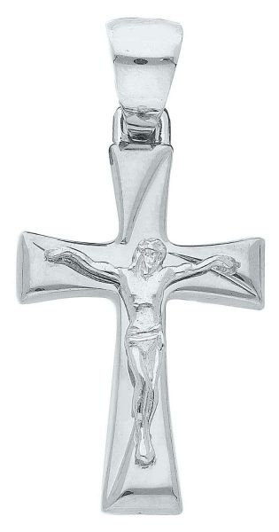 Picture of Solid white gold 18k Classical Crucifix gr 1,45