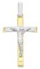 Picture of Diamond Crucifix gr 1,9 yellow / white gold 18k