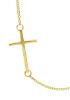 Picture of Yellow gold 18k Catholic Cross Necklace for men gr 2,2