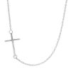 Immagine di Collana Girocollo con Croce donna gr 2 oro bianco 18k