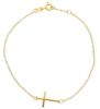 Immagine di Bracciale con Croce donna gr 1,4 oro giallo 18k