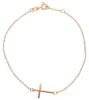Immagine di Bracciale con Croce donna gr 1,4 oro rosa 18k