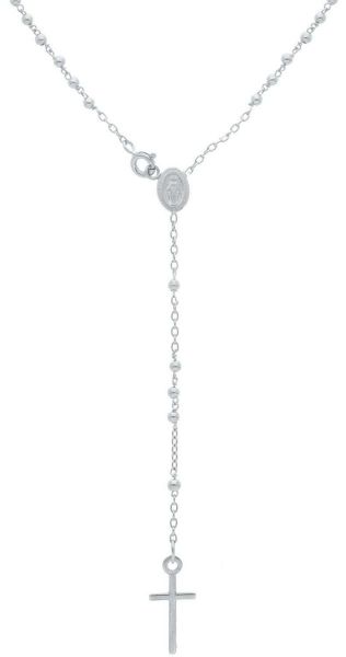 Picture of Long diamond Rosary Necklace for women gr 6,2 white gold 18k