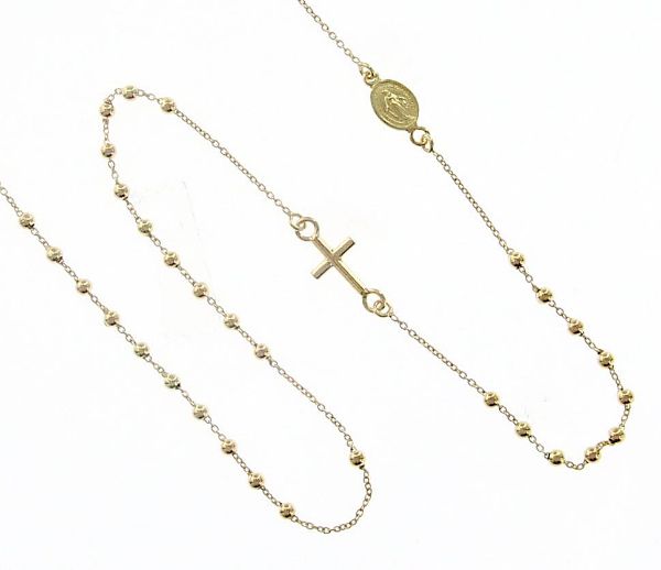 Picture of Men's Rosary Necklace gr 2,0 yellow gold 18k