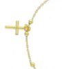 Immagine di Bracciale Rosario con Croce donna gr 1 oro giallo 18k