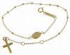 Imagen de Pulsera de Rosario para hombre gr 1,4 oro amarillo 18k