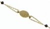 Imagen de Cadena Rosario para hombre gr 5,2 de oro amarillo 18k y ónyx