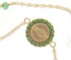 Picture of Yellow gold 18k Rosary Bracelet gr 2,8 green zircons