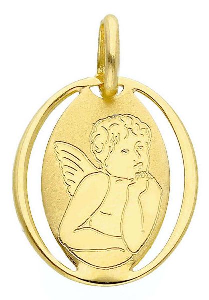 Imagen de Medalla Ángel de Rafael gr 0,75 oro amarillo 18k