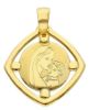 Picture of Madonna and Child Medal gr 1,2 yellow gold 18k