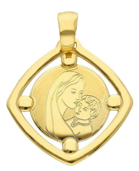 Picture of Madonna and Child Medal gr 1,2 yellow gold 18k