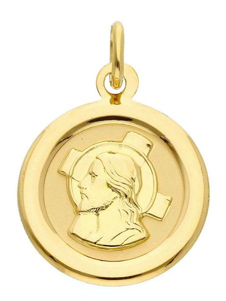 Picture of Jesus Christ Medal gr 1,35 yellow gold 18k
