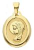 Picture of Young Virgin Mary Pendant gr 1,1 yellow gold 18k
