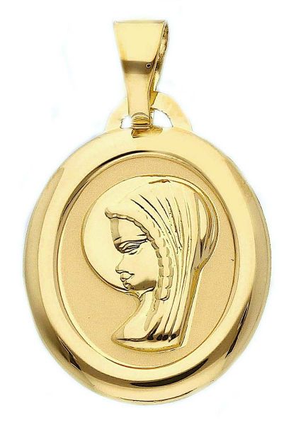 Picture of Young Virgin Mary Pendant gr 1,1 yellow gold 18k