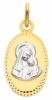 Picture of Madonna and Child Medal gr 1 yellow / white gold 18k