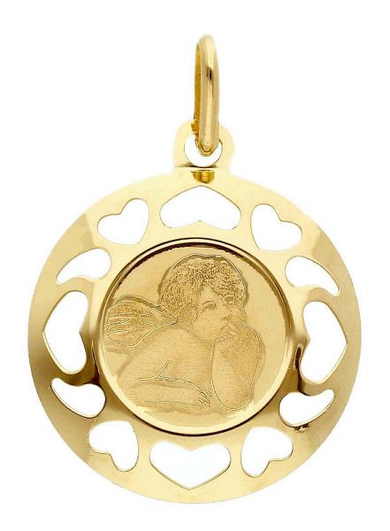 Immagine di Medaglia Angelo di Raffaello gr 1 oro giallo 18k