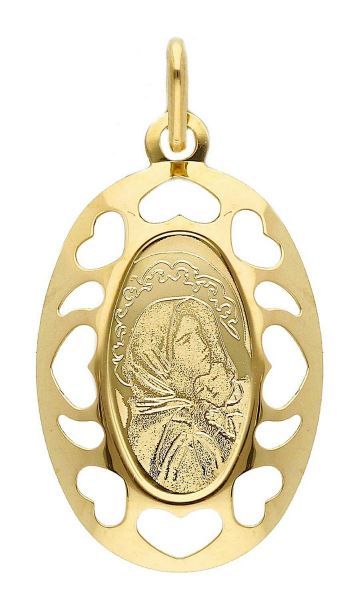 Imagen de Medalla Virgen de Ferruzzi gr 1,15 oro amarillo 18k